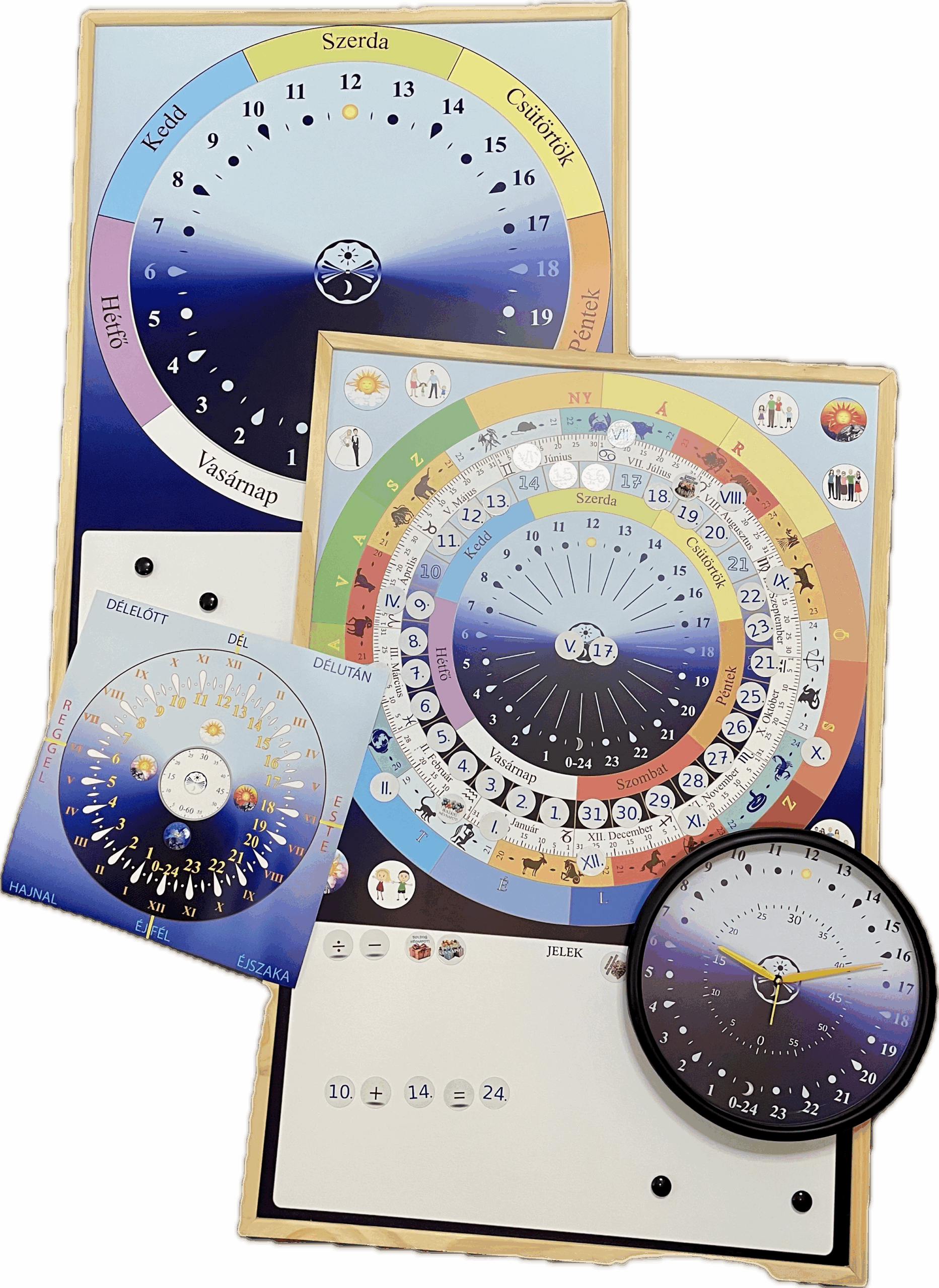 iskolai csomag néhány darabja